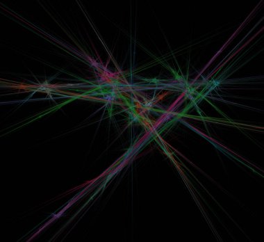 Dijital fraktal resimlerinden birinin resmi