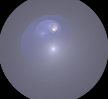 Dijital fraktal resimlerinden birinin resmi