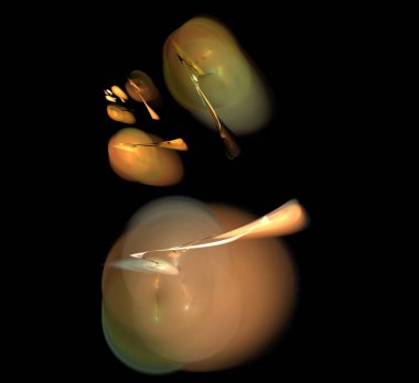 Dijital fraktal resimlerinden birinin resmi