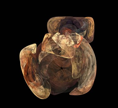 Dijital fraktal resimlerinden birinin resmi