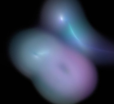 Dijital fraktal resimlerinden birinin resmi