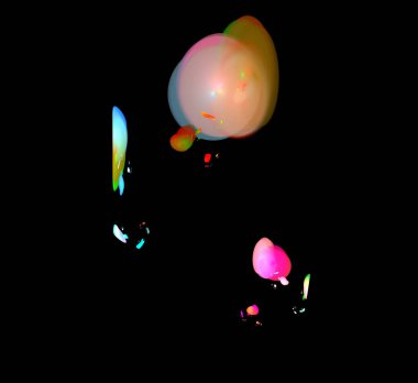 Dijital fraktal resimlerinden birinin resmi