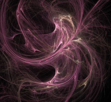 Dijital fraktal resimlerinden birinin resmi