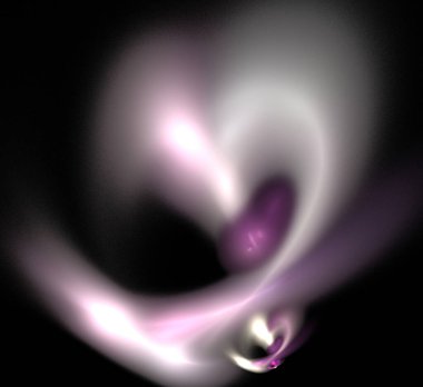 Dijital fraktal resimlerinden birinin resmi