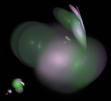 Dijital fraktal resimlerinden birinin resmi