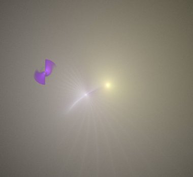 Dijital fraktal resimlerinden birinin resmi