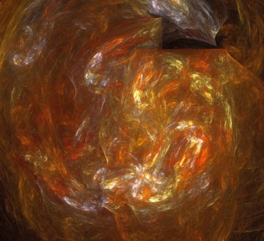 Dijital fraktal resimlerinden birinin resmi