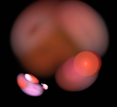 Dijital fraktal resimlerinden birinin resmi