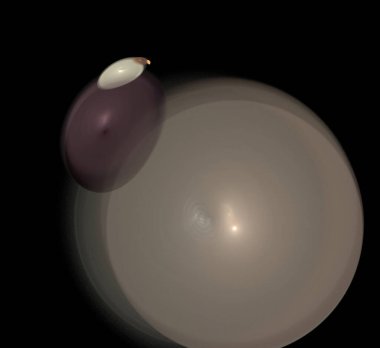 Dijital fraktal resimlerinden birinin resmi