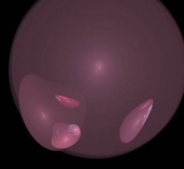 Dijital fraktal resimlerinden birinin resmi