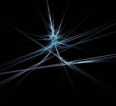 Dijital fraktal resimlerinden birinin resmi