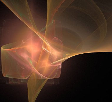 Dijital fraktal resimlerinden birinin resmi