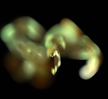 Dijital fraktal resimlerinden birinin resmi