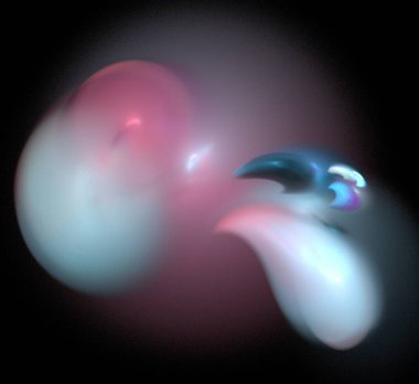 Dijital fraktal resimlerinden birinin resmi