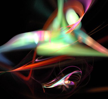 Dijital fraktal resimlerinden birinin resmi