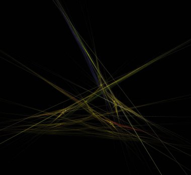 Dijital fraktal resimlerinden birinin resmi