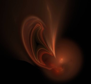 Dijital fraktal resimlerinden birinin resmi