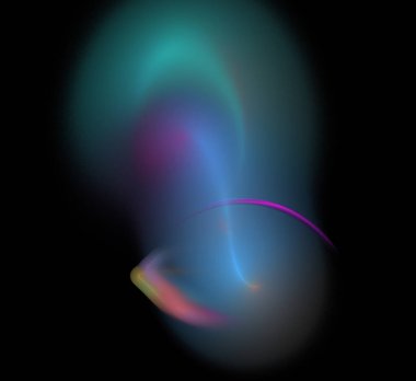 Dijital fraktal resimlerinden birinin resmi