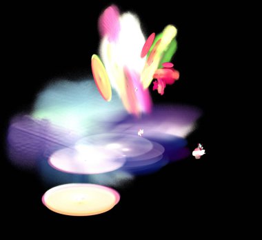 Dijital fraktal resimlerinden birinin resmi