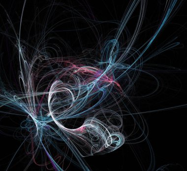 Dijital fraktal resimlerinden birinin resmi