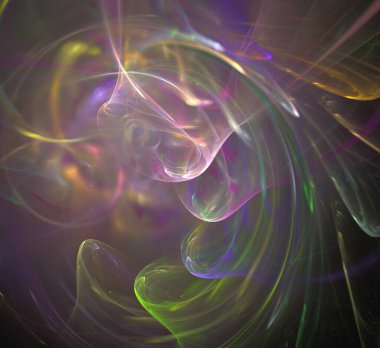 Dijital fraktal resimlerinden birinin resmi