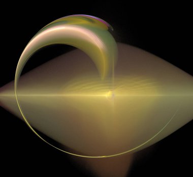 Dijital fraktal resimlerinden birinin resmi