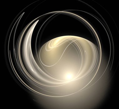 Dijital fraktal resimlerinden birinin resmi