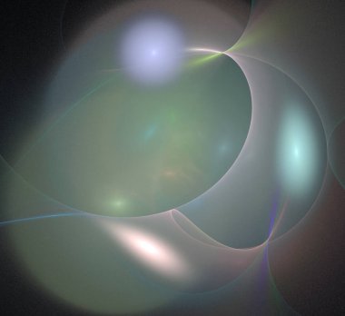 Dijital fraktal resimlerinden birinin resmi