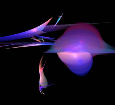 Dijital fraktal resimlerinden birinin resmi