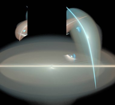 Dijital fraktal resimlerinden birinin resmi