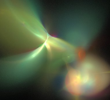 Dijital fraktal resimlerinden birinin resmi