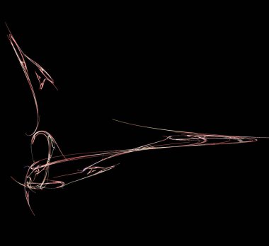 Dijital fraktal resimlerinden birinin resmi