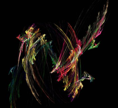 Dijital fraktal resimlerinden birinin resmi