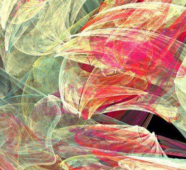 Dijital fraktal resimlerinden birinin resmi