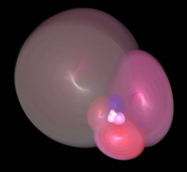 Dijital fraktal resimlerinden birinin resmi