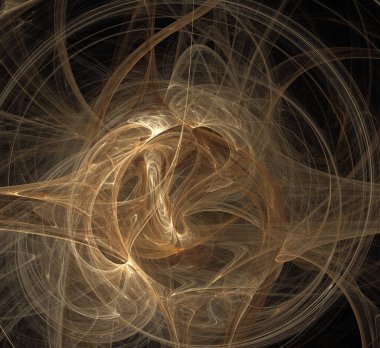 Dijital fraktal resimlerinden birinin resmi