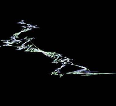 Dijital fraktal resimlerinden birinin resmi