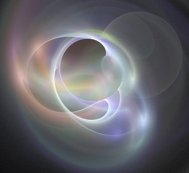 Dijital fraktal resimlerinden birinin resmi