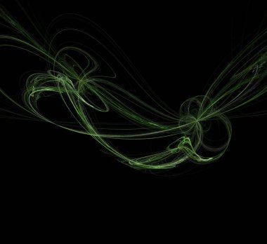 Dijital fraktal resimlerinden birinin resmi