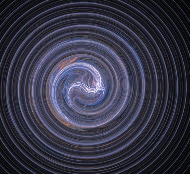 Dijital fraktal resimlerinden birinin resmi