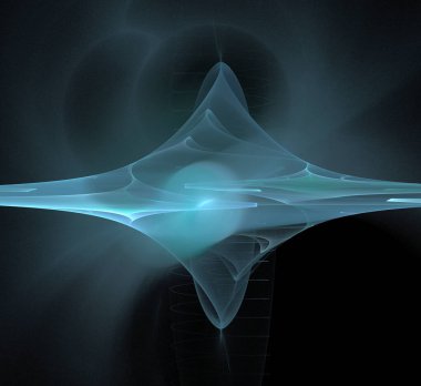 Dijital fraktal resimlerinden birinin resmi