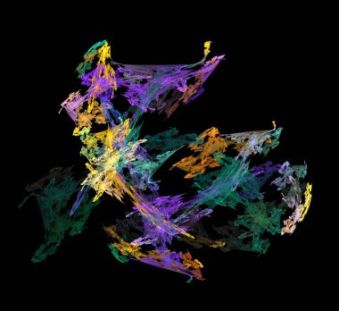 Dijital fraktal resimlerinden birinin resmi