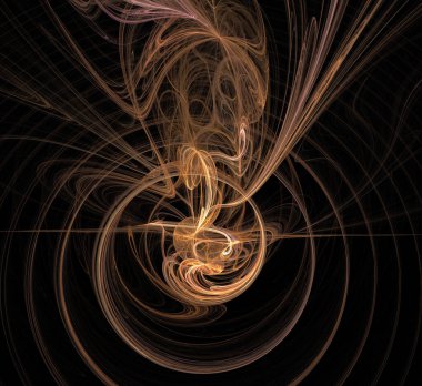 Dijital fraktal resimlerinden birinin resmi