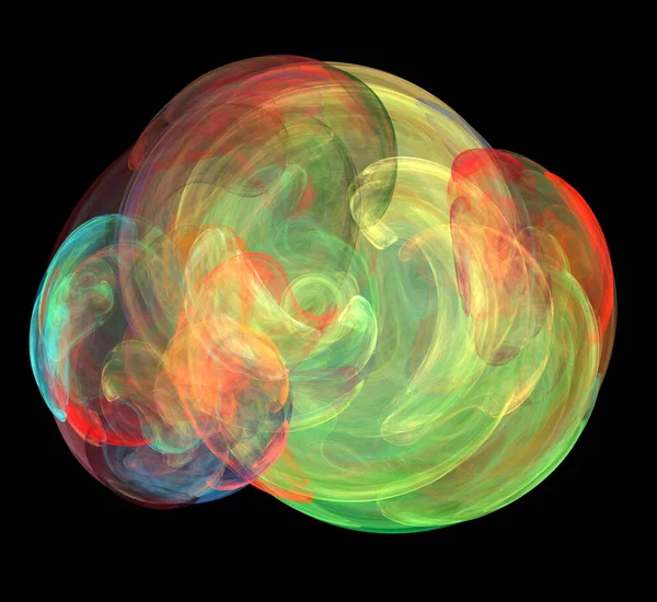 Dijital fraktal resimlerinden birinin resmi