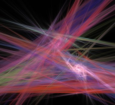 Dijital fraktal resimlerinden birinin resmi