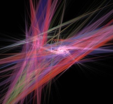 Dijital fraktal resimlerinden birinin resmi