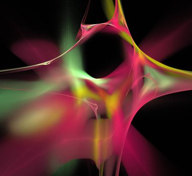 Dijital fraktal resimlerinden birinin resmi