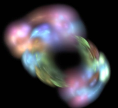 Dijital fraktal resimlerinden birinin resmi