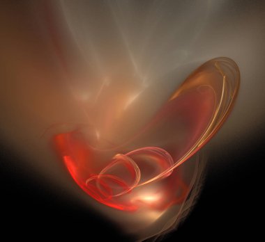 Dijital fraktal resimlerinden birinin resmi