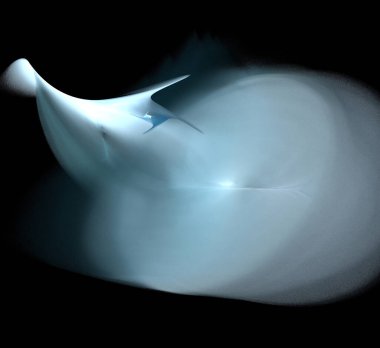 Dijital fraktal resimlerinden birinin resmi